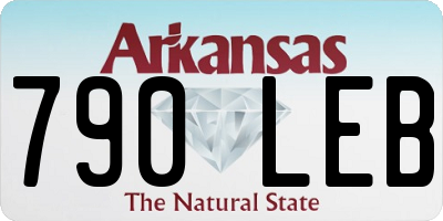 AR license plate 790LEB