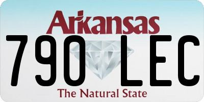 AR license plate 790LEC