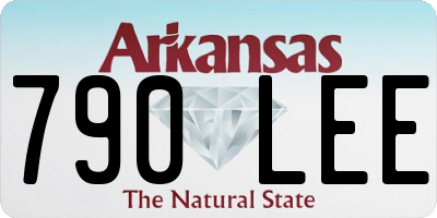 AR license plate 790LEE