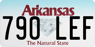 AR license plate 790LEF