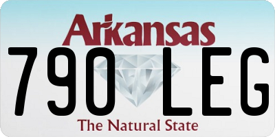 AR license plate 790LEG