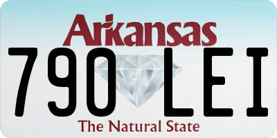 AR license plate 790LEI
