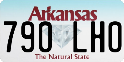 AR license plate 790LHO