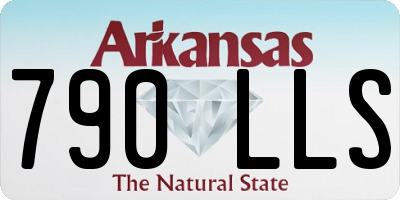 AR license plate 790LLS