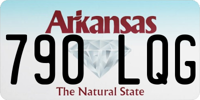 AR license plate 790LQG