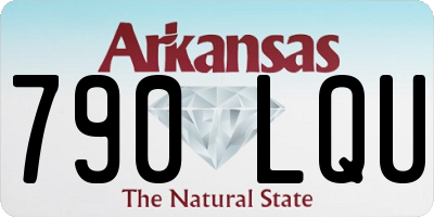 AR license plate 790LQU