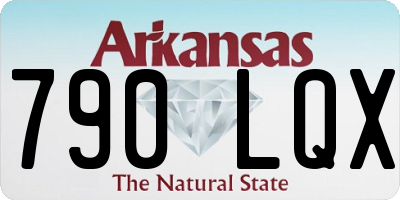 AR license plate 790LQX