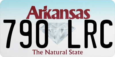 AR license plate 790LRC