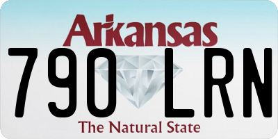 AR license plate 790LRN
