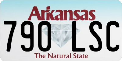 AR license plate 790LSC
