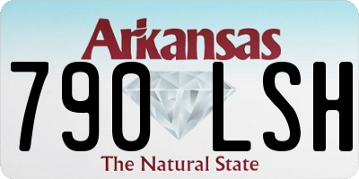 AR license plate 790LSH