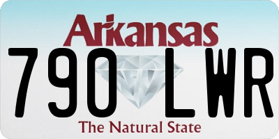 AR license plate 790LWR