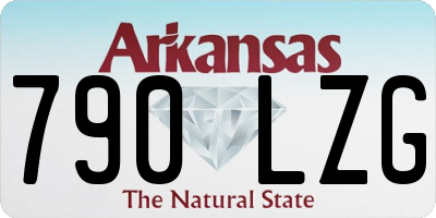 AR license plate 790LZG