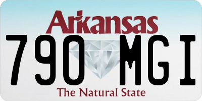 AR license plate 790MGI