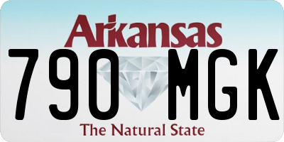 AR license plate 790MGK