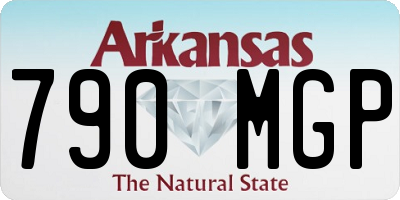 AR license plate 790MGP