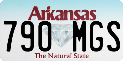 AR license plate 790MGS