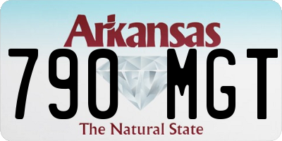 AR license plate 790MGT