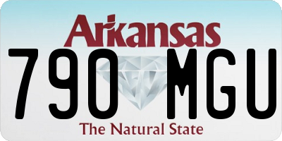 AR license plate 790MGU
