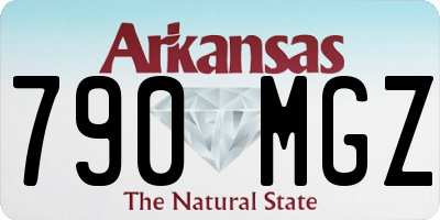 AR license plate 790MGZ