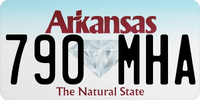AR license plate 790MHA
