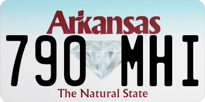 AR license plate 790MHI