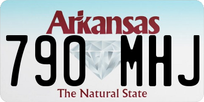 AR license plate 790MHJ