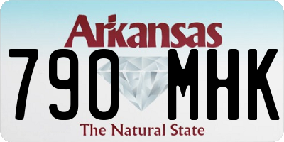 AR license plate 790MHK