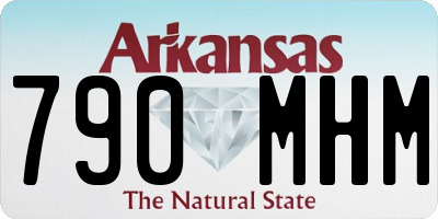 AR license plate 790MHM
