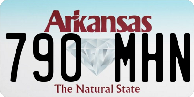 AR license plate 790MHN