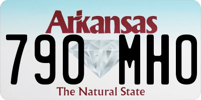 AR license plate 790MHO