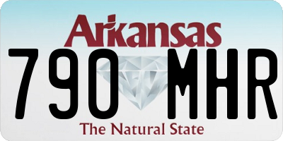 AR license plate 790MHR