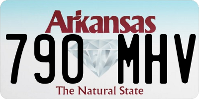 AR license plate 790MHV