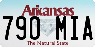 AR license plate 790MIA