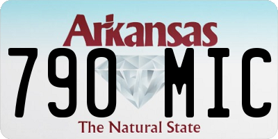 AR license plate 790MIC