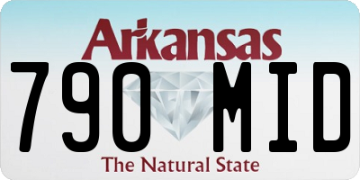 AR license plate 790MID