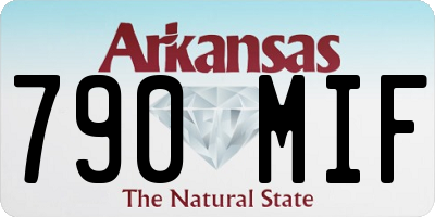 AR license plate 790MIF