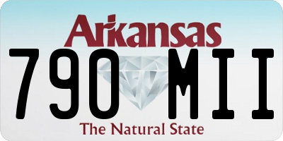 AR license plate 790MII