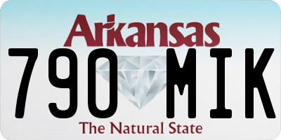 AR license plate 790MIK