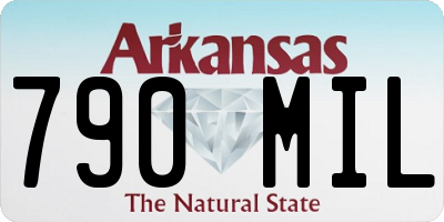 AR license plate 790MIL