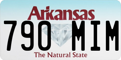 AR license plate 790MIM