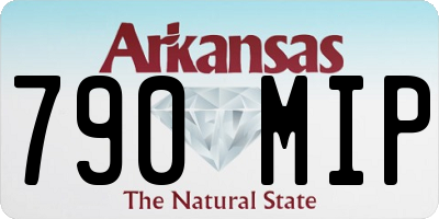 AR license plate 790MIP