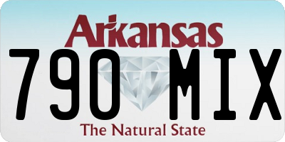 AR license plate 790MIX