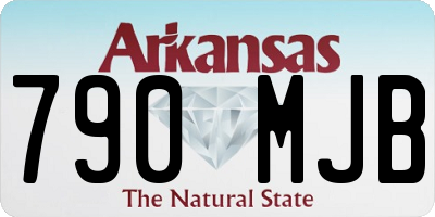 AR license plate 790MJB