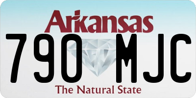 AR license plate 790MJC