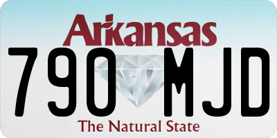 AR license plate 790MJD