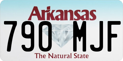 AR license plate 790MJF