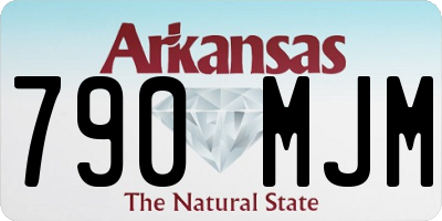 AR license plate 790MJM