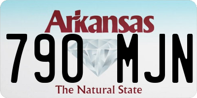 AR license plate 790MJN