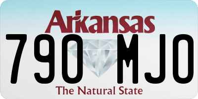 AR license plate 790MJO